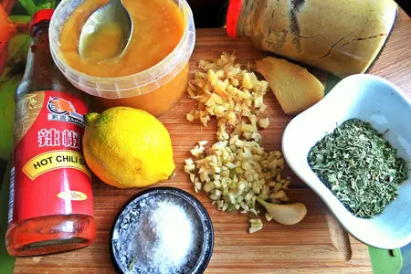 Пряная курочка на банке с пивом: шаг 1
