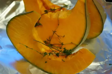 Пряный дикий рис с тыквой: шаг 2