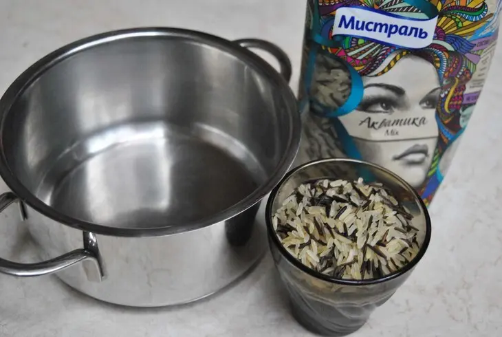 Семга, запечённая с рисом «акватика mix»: шаг 1