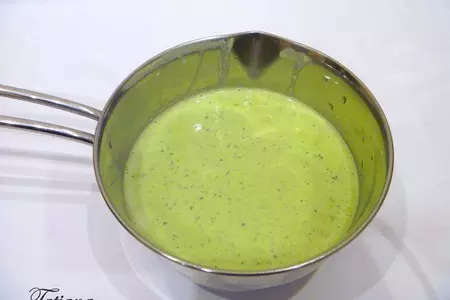 Шафрановый рис с форелью под мятно-гороховым соусом: шаг 6