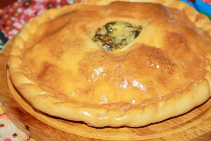 Пирог с говядиной, рисом и кинзой: шаг 13