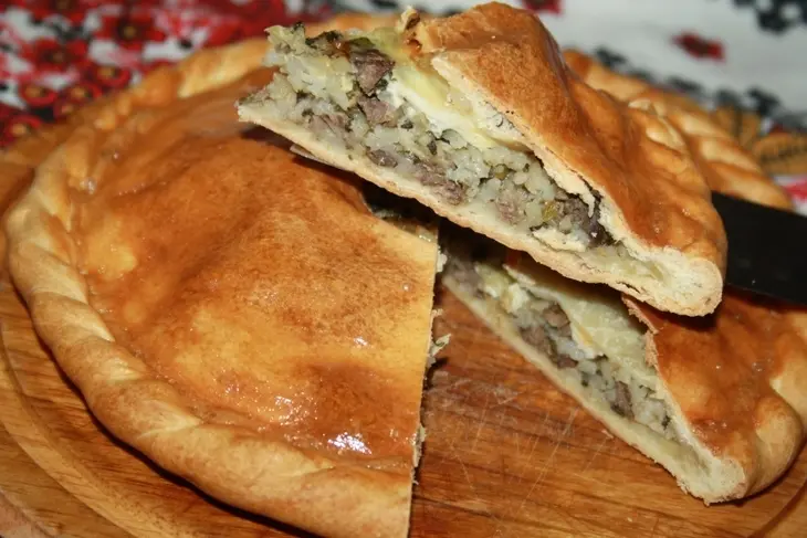 Пирог с говядиной, рисом и кинзой: шаг 14