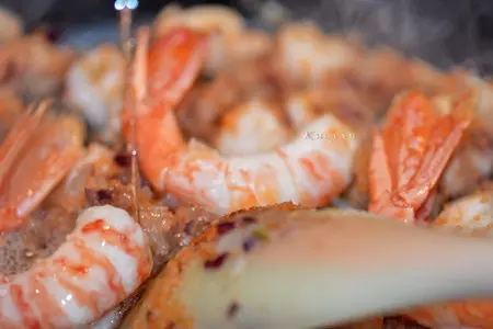 Чёрная паста с креветками: шаг 7