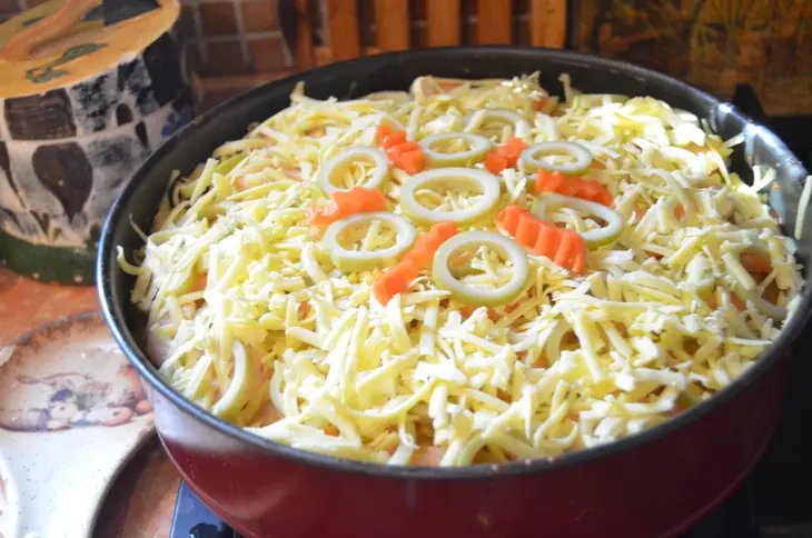 Рисово-рыбный пирог "японская фантазия": шаг 8