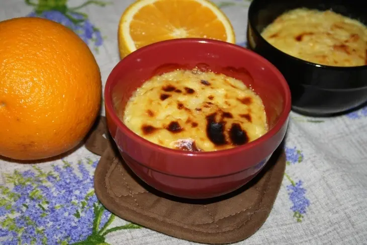 Запеченный апельсиновый рисовый пудинг с курагой: шаг 10