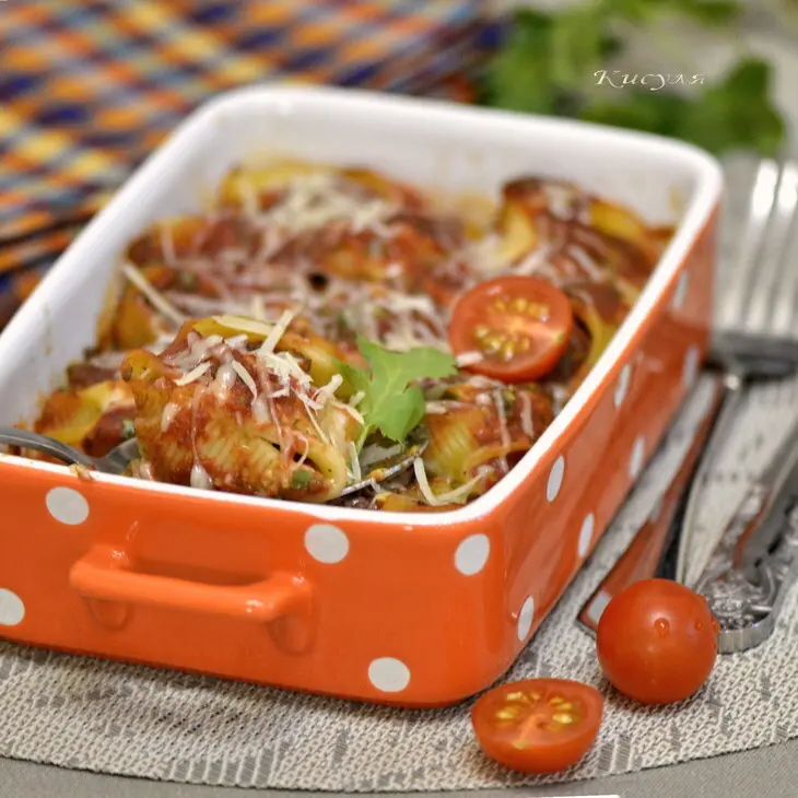 Лумакони фаршированные: шаг 11