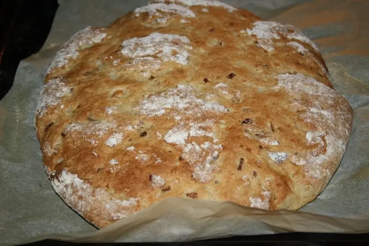 Постный цельнозерновой хлеб на живых дрожжах с рисом и луком: шаг 11
