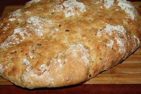 Постный цельнозерновой хлеб на живых дрожжах с рисом и луком: шаг 12