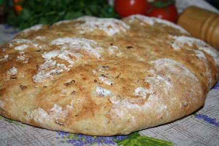 Постный цельнозерновой хлеб на живых дрожжах с рисом и луком: шаг 13
