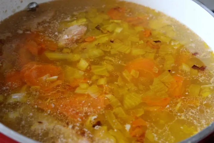 Суп из сёмги с кускусом: шаг 6
