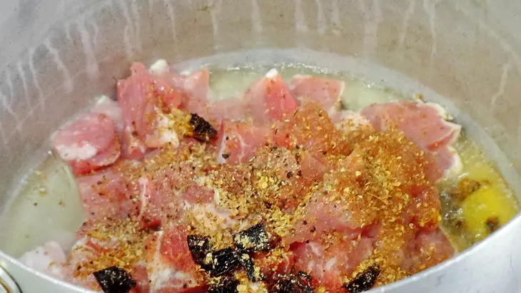 Пряная фасоль с мясом и овощами: шаг 4