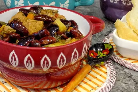 Пряная фасоль с мясом и овощами: шаг 10