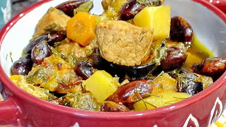 Пряная фасоль с мясом и овощами: шаг 13