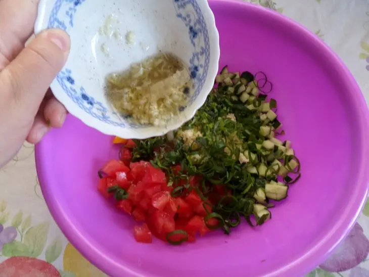Салат с кускусом: шаг 8