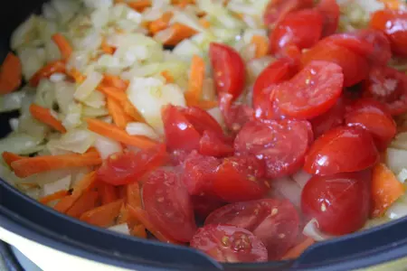 Пряная красная чечевица с кинзой и грецким орехом: шаг 3