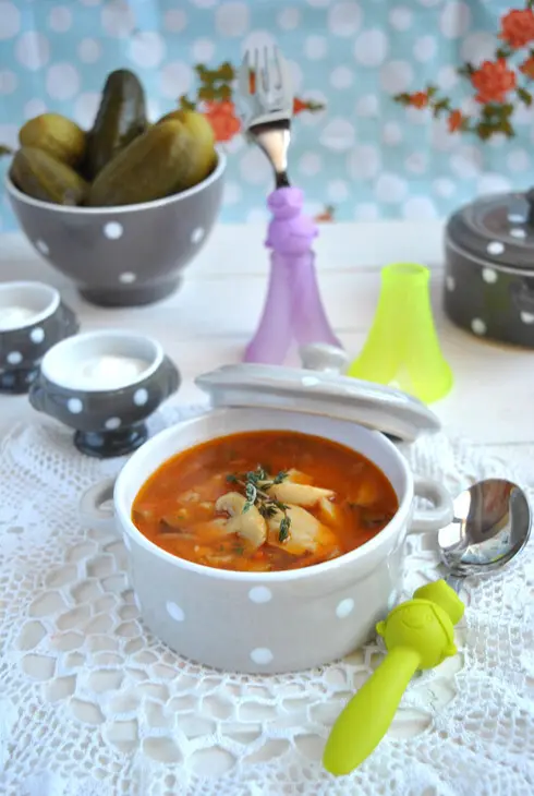 Постная похлебка с перловкой,  шампиньонами и тимьяном: шаг 8
