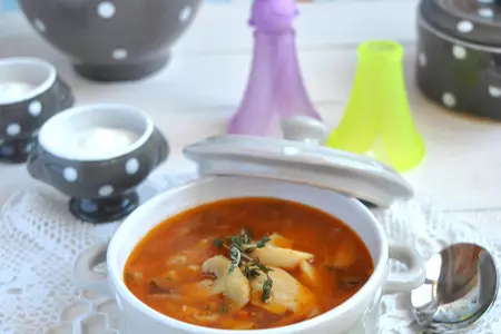Постная похлебка с перловкой,  шампиньонами и тимьяном: шаг 8