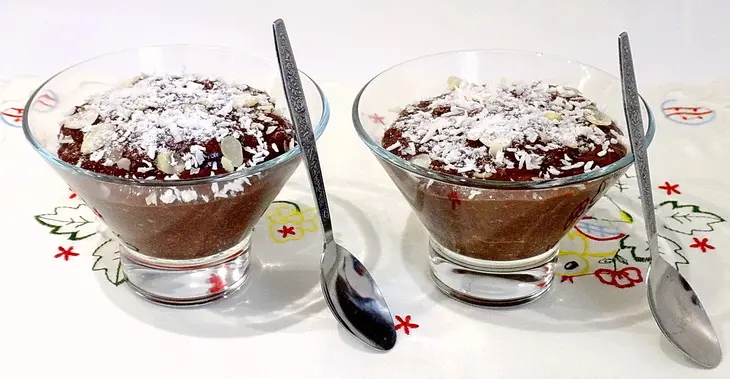 Шоколадный мусс с кокосовой стружкой: шаг 8