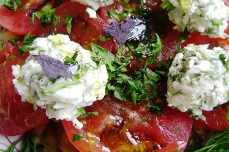 Карпаччо баклажановое с кремом из брынзы. обед от кучеры: шаг 7