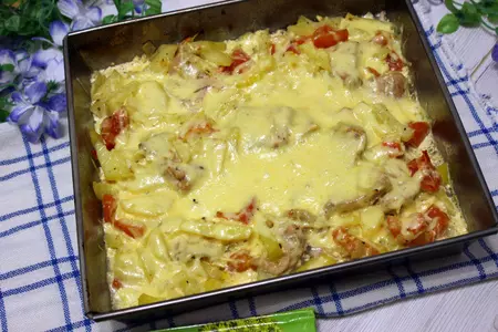 Свинина, запеченная с картофелем и сыром: шаг 10