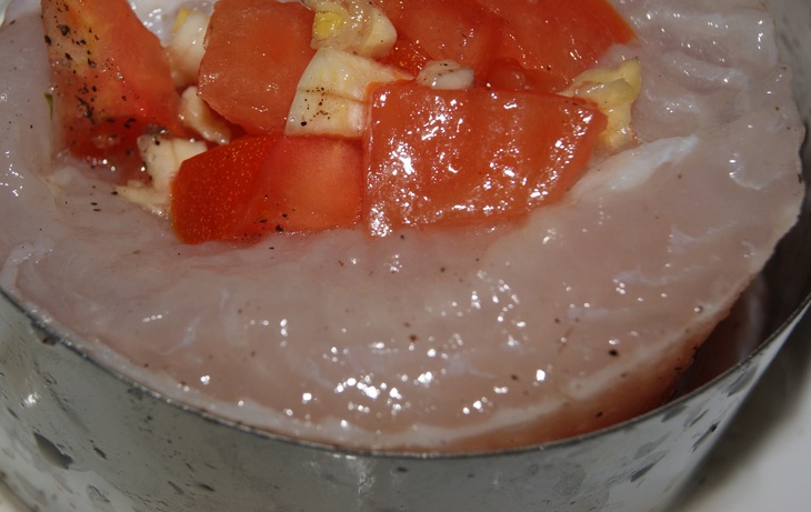 Филе сибаса с помидорами: шаг 4