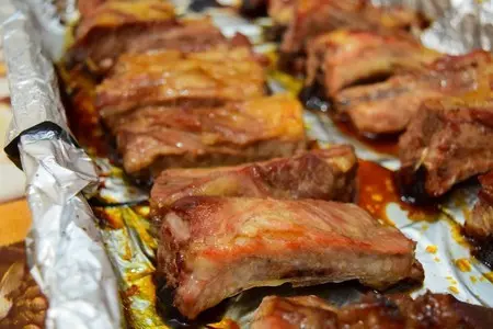 Ребрышки в духовке, проще не бывает: шаг 9