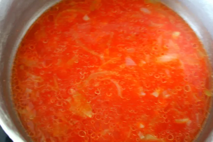 Гороховый суп с постными сухариками по-монгольски: шаг 5
