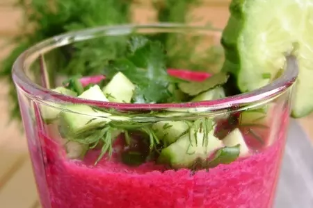 Холодный суп из свеклы. легкий обед от кучеры: шаг 4