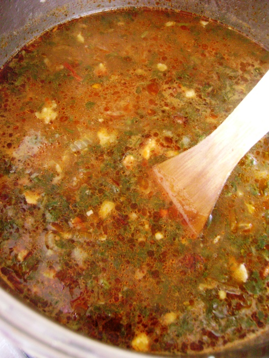 Постный суп харчо: шаг 7