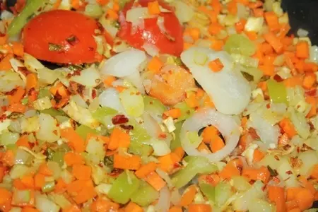 Гречка с сельдереем и овощами: шаг 3