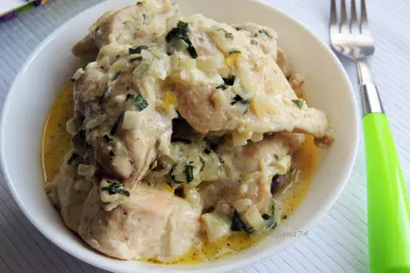 Курица в сметанном соусе от оскара кучеры.: шаг 6