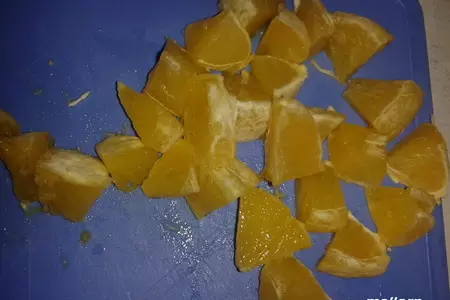 Грейпфрутовые кексы с апельсином, курагой и изюмом (постные): шаг 1