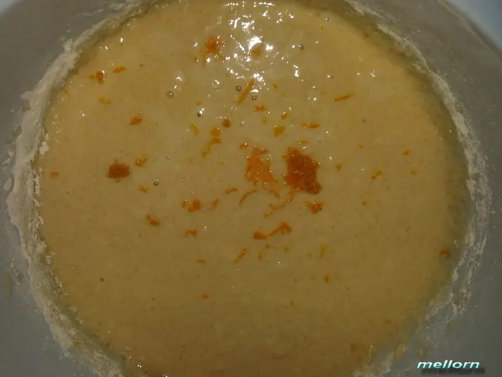 Грейпфрутовые кексы с апельсином, курагой и изюмом (постные): шаг 2