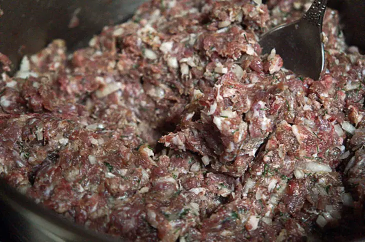 Котлеты из домашнего фарша с папоротником: шаг 2