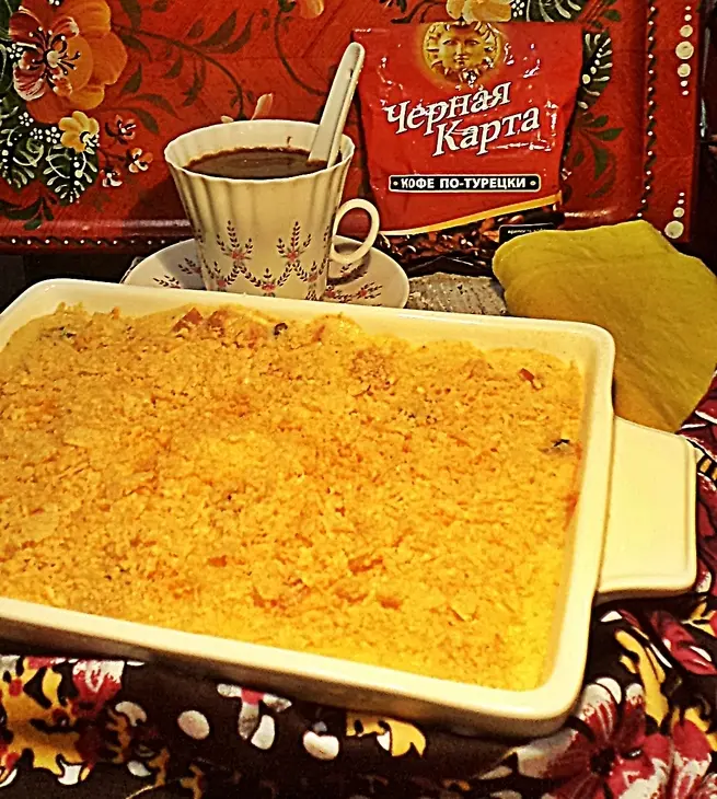 Запеканка к утреннему кофе "майский одуванчик!" бысто, вкусно, полезно!: шаг 7