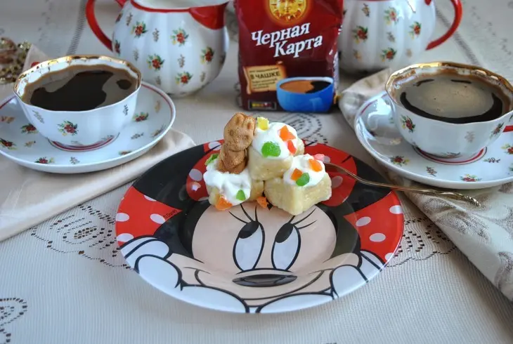 Ленивые вареники с цукатами «доброе утро!»: шаг 8