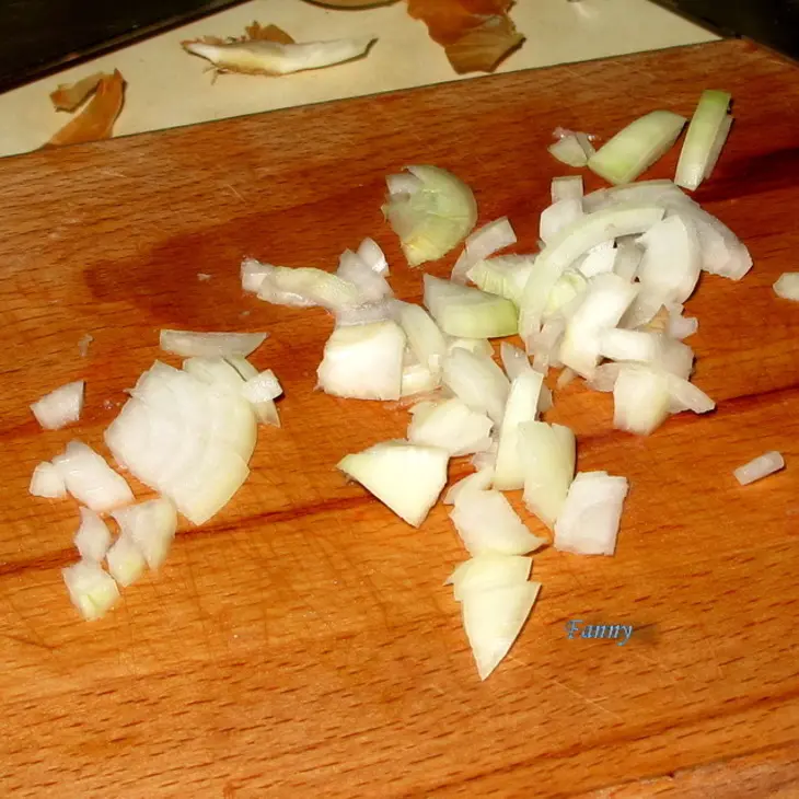 "кирпич" из куриного и свиного мяса: шаг 2