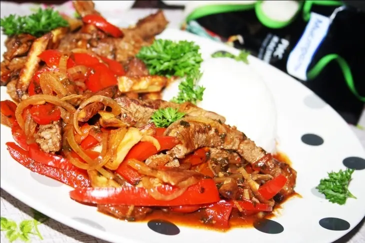 Ломо сальтадо (lomo saltado): шаг 16