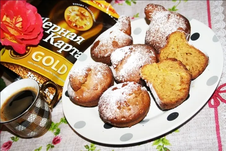 Шафрановые кексы с ананасом: шаг 13
