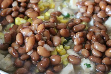 Лимонный рис с курицей, кинзой и фасолью: шаг 6