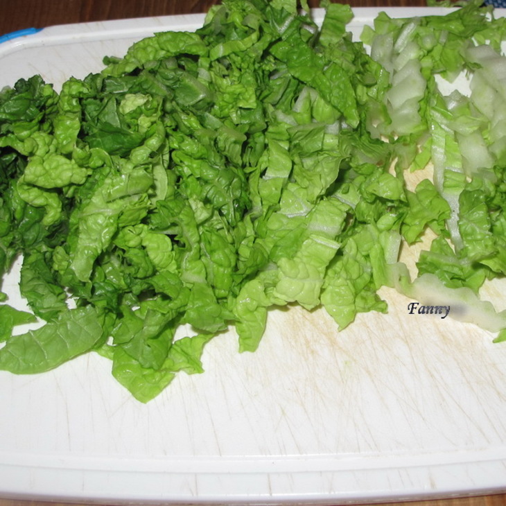 Домашний салат ( тятинь шала): шаг 2