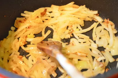 Пулао с куриными сердечками: шаг 3