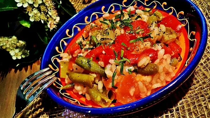 Рис по- мексикански с овощами.: шаг 4