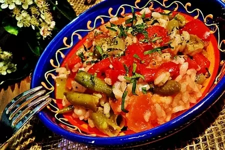 Рис по- мексикански с овощами.: шаг 4
