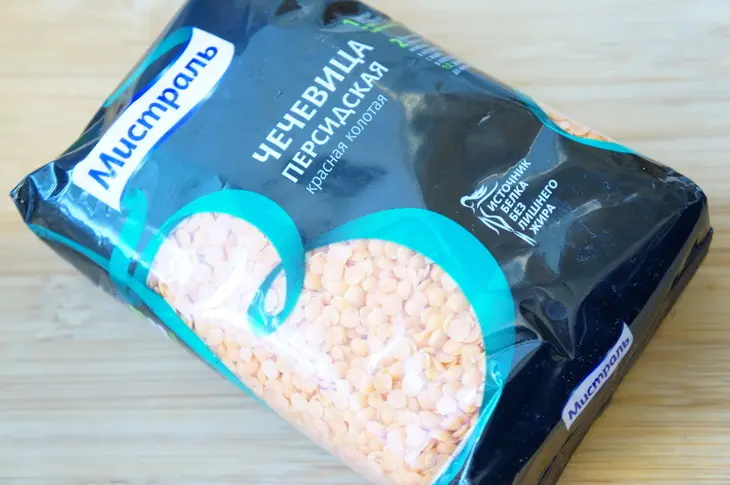 Суп из красной чечевицы: шаг 1