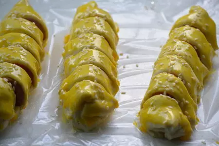 Шашлычки из сосисок: шаг 4