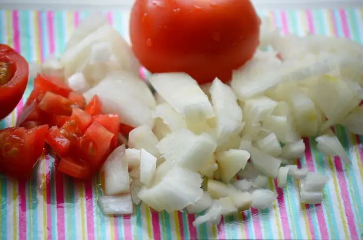 Рис с морепродуктами в португальском стиле: шаг 1