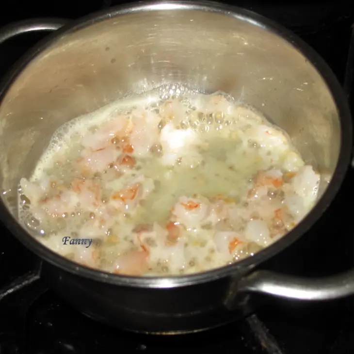 Рыбный пудинг с креветками - pastel de pescado y gambas: шаг 7
