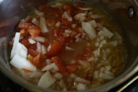 Испанский суп с чечевицей: шаг 4