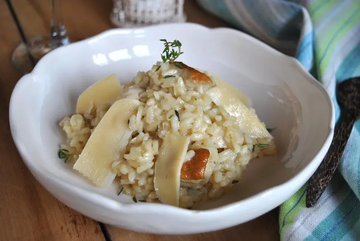 Ризотто с курицей, белыми грибами и тимьяном: шаг 13